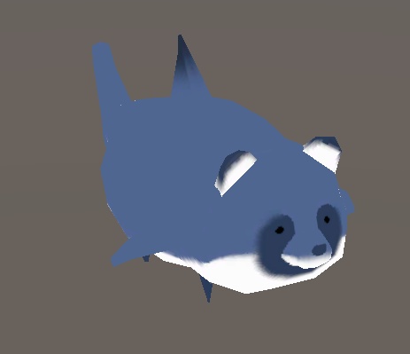 【256ポリゴンたぬき専用】サメたぬき