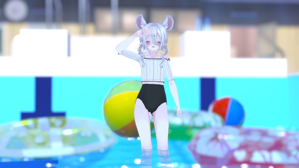 【MUMUS対応】シャーリングスイムウェア【MA対応】