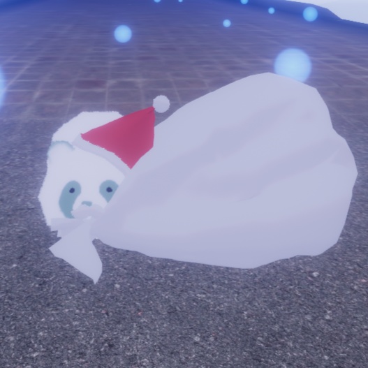 【256ポリゴンたぬき対応】サンタたぬき