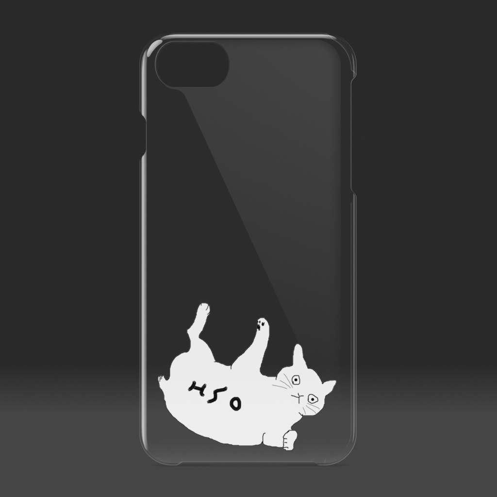 ねこクリアiPhoneケース