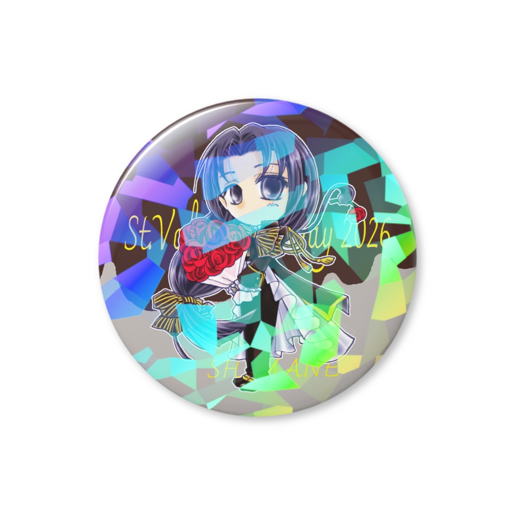 バレンタイン島根さん缶バッジ