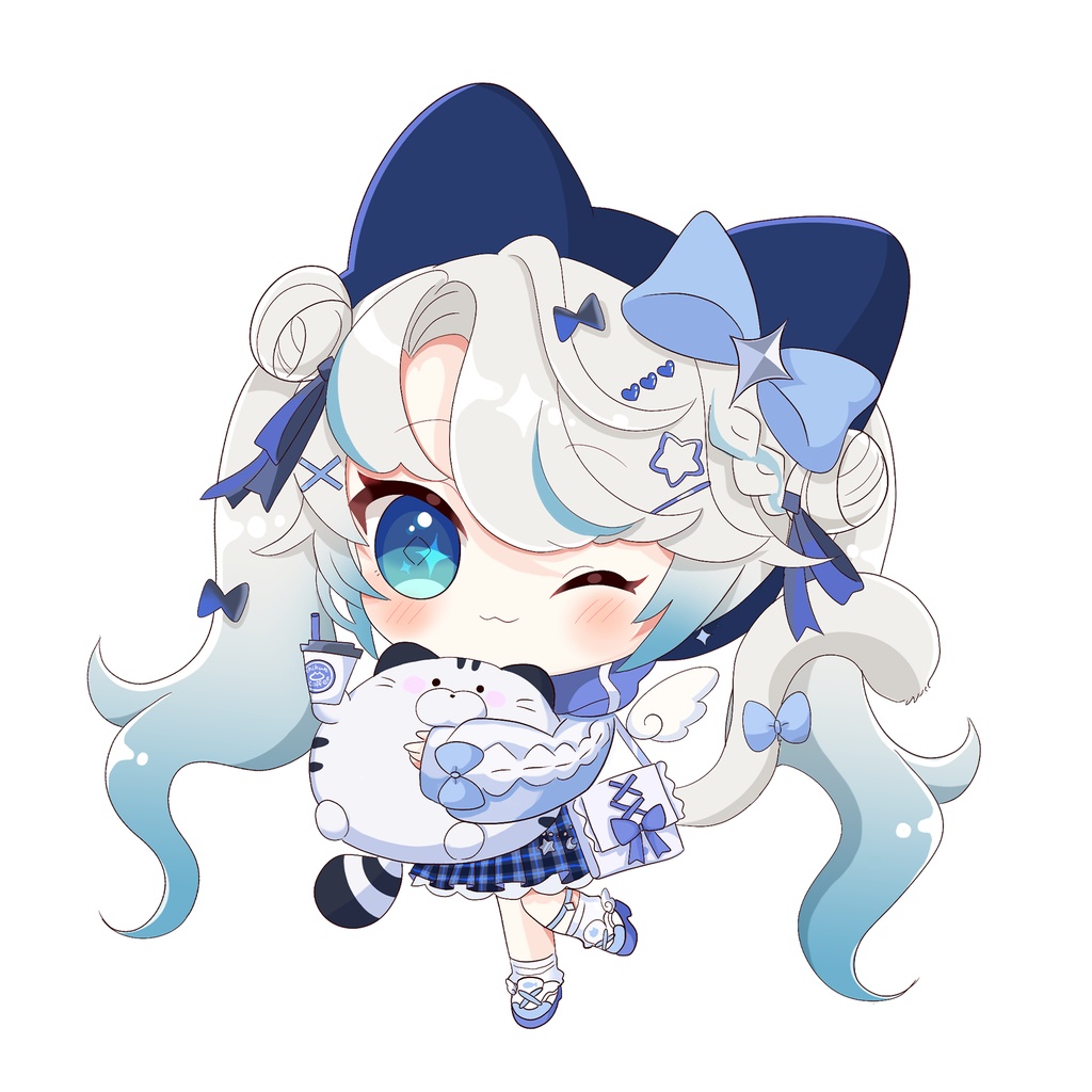 【完売】アクリルキーホルダー♡おでかけ【猫島ちくわ2023誕生日記念】