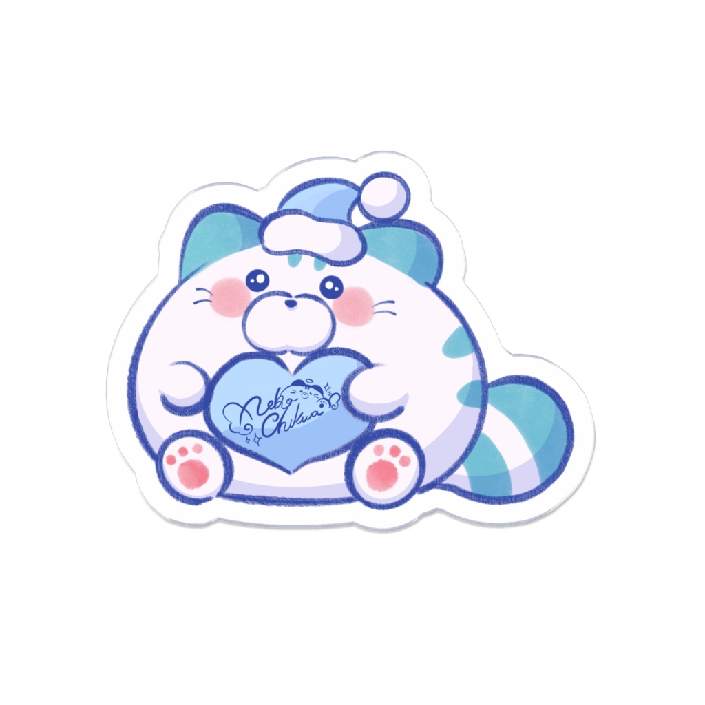 サイン入りちーくんのアクリルブローチ【猫島ちくわ2025年生誕記念】