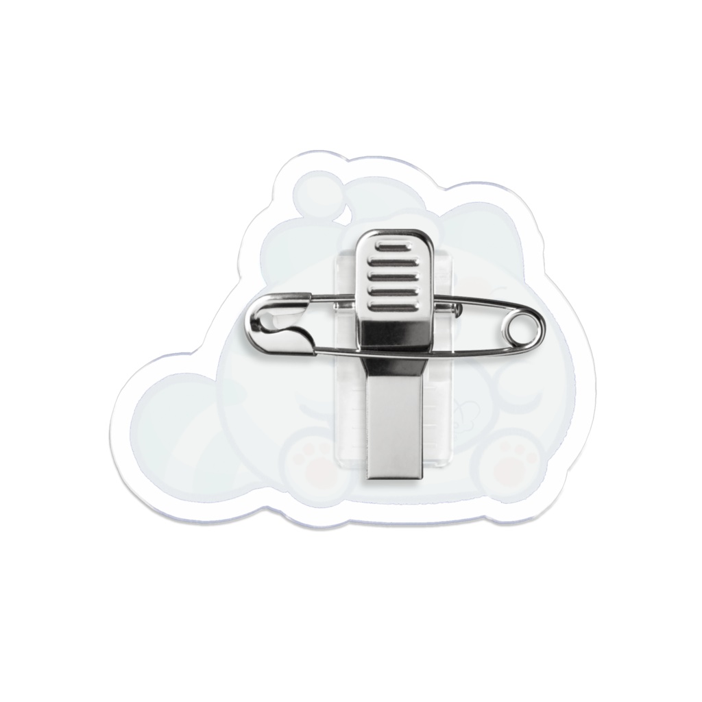 サイン入りちーくんのアクリルブローチ【猫島ちくわ2025年生誕記念】