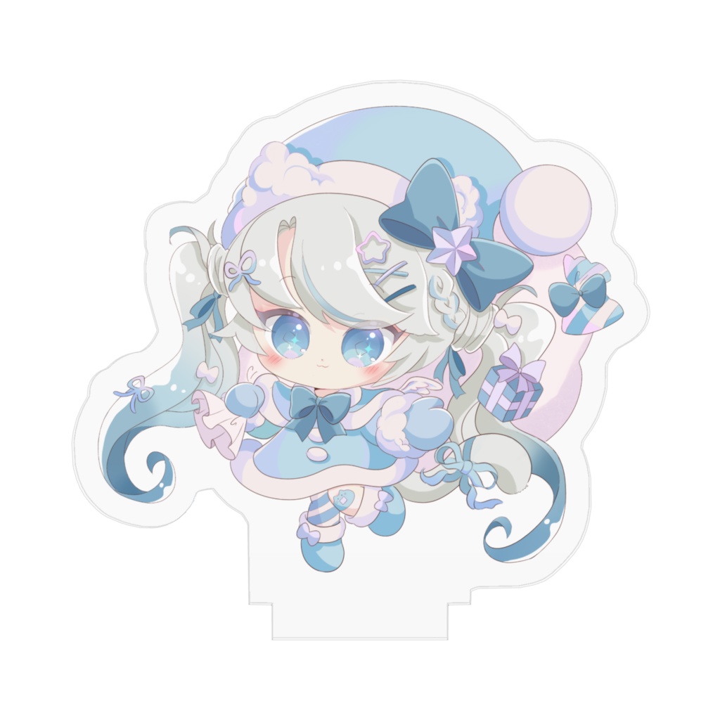 【クリスマス限定】ちくわサンタのアクスタ(水色)