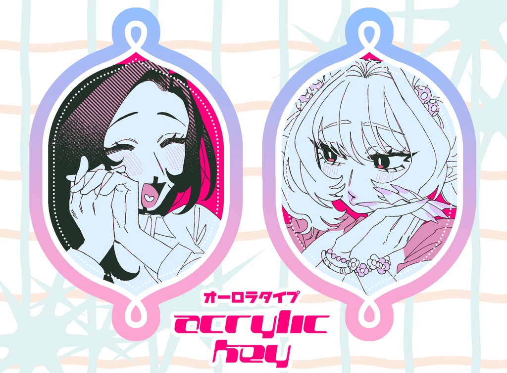 【創作百合】OL×悪魔ペアアクキー