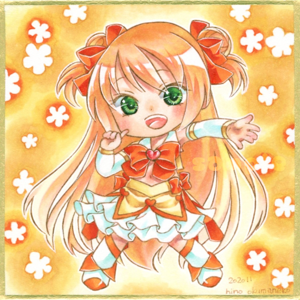 豆色紙原画・魔法少女／バニーガール