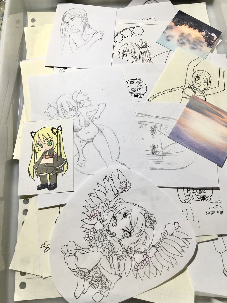 ラクガキ＆下描きガチャ