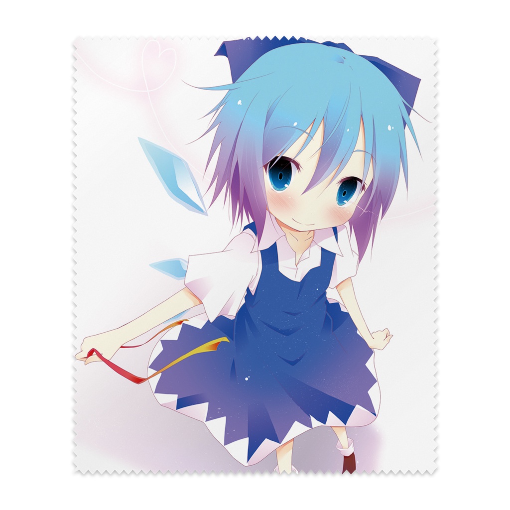 チルノはリボンでめがねをふく