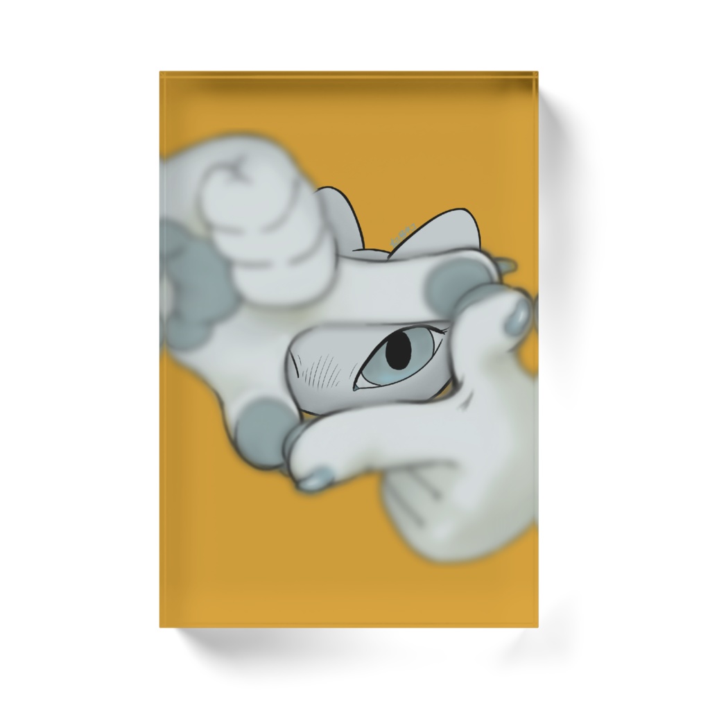 アクリルブロック「トリミング」