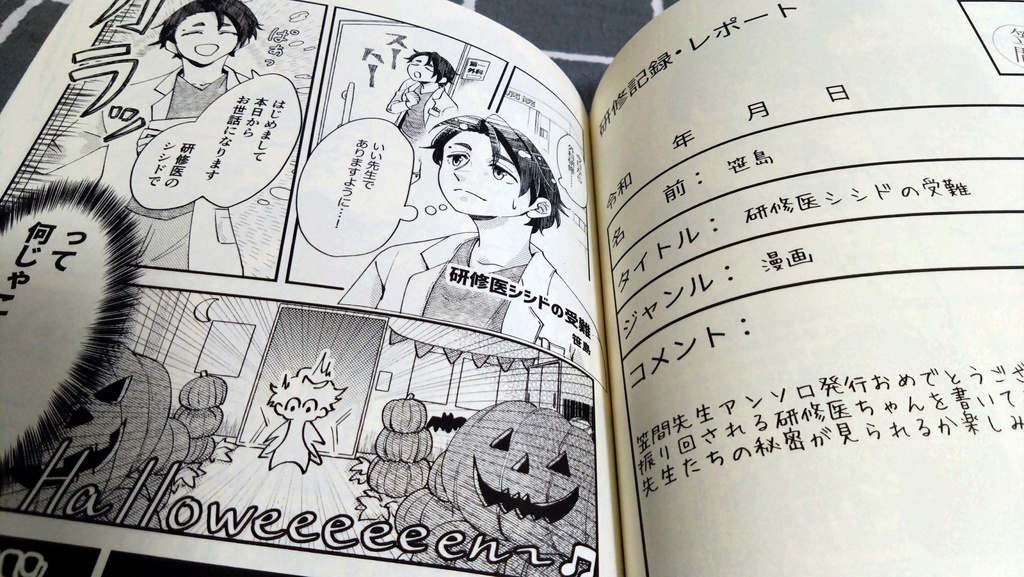 『笠間先生』非公式アンソロジー「フロム:ネーベン ~黄昏に記すカルテ~」記念ブックレット