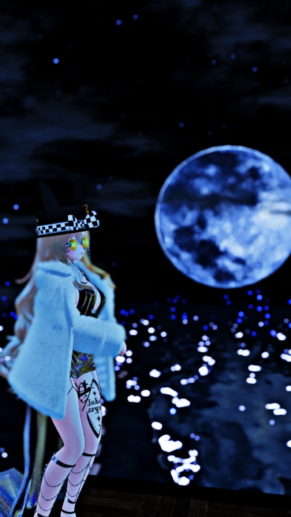 【VRChat】強い女のガラ悪トランプモチーフタトゥー(ハート、ジョーカー)