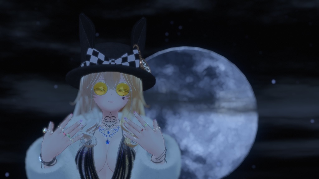 【VRChat】強い女のガラ悪トランプモチーフタトゥー(ハート、ジョーカー)