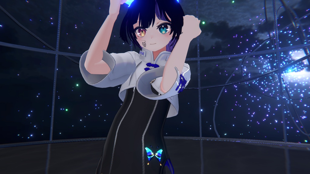 【VRC】ステンドグラス風蝶テクスチャ