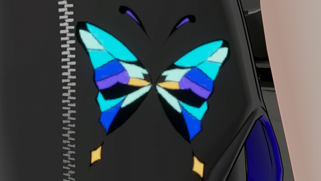 【VRC】ステンドグラス風蝶テクスチャ
