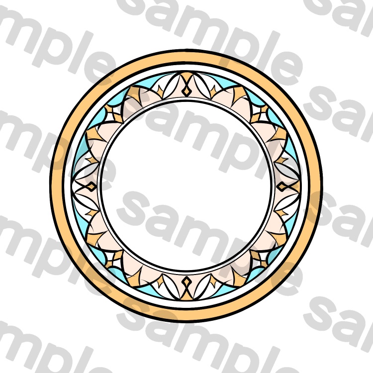 【かんたん天使オシャレ】ステンドグラスヘイロー