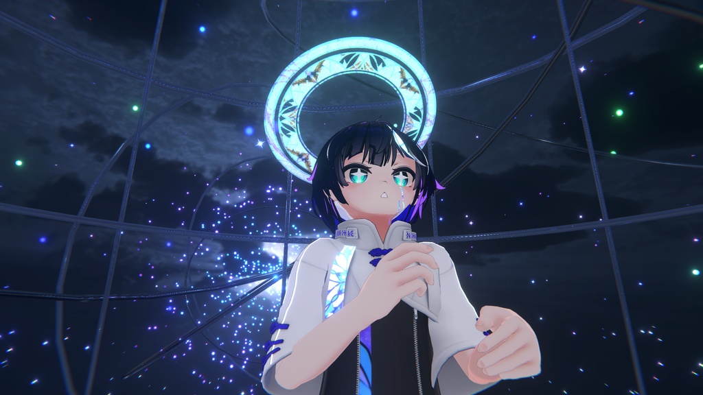 【かんたん天使オシャレ】ステンドグラスヘイロー