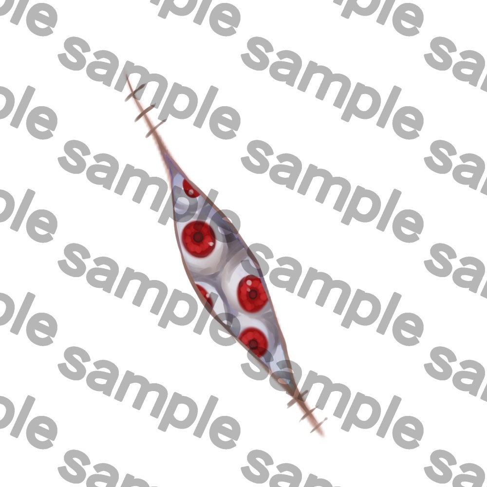 【中身バレ】VRC目玉詰め縫い目テクスチャ【ホラー注意】