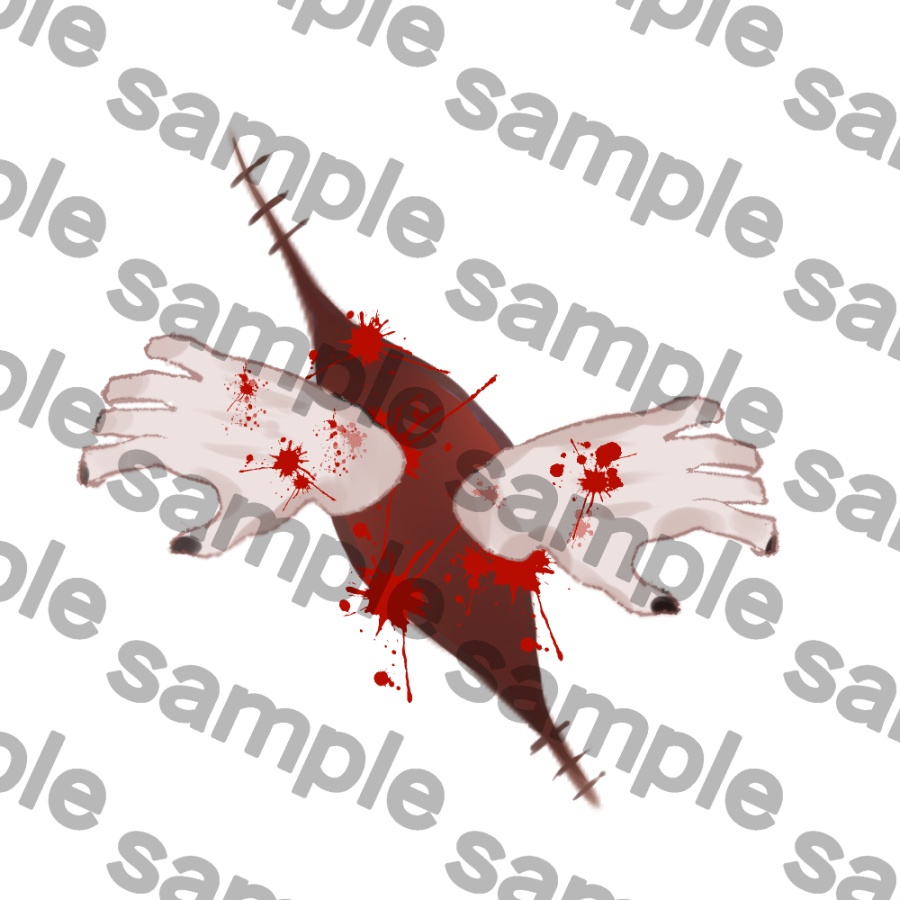 【ホラー注意】傷口から手が這い出る縫い目テクスチャ【VRC】