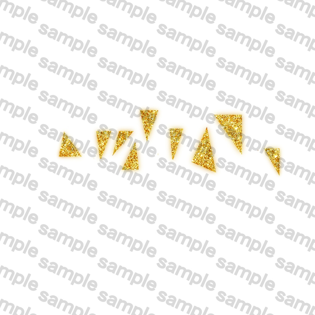 【VRC】金色の髪ハイライトテクスチャ【宝石風】