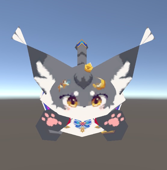 こねこのるぅ人形(256ポリゴン3Dフィギュア)modeling:九十九喜常