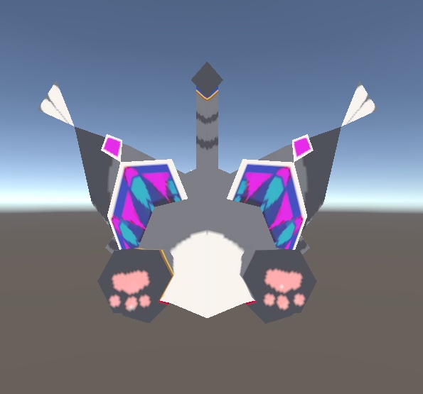 こねこのるぅ人形(256ポリゴン3Dフィギュア)modeling:九十九喜常