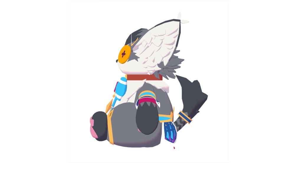 こねこのるぅぬいぐるみ(3Dフィギュア)modeling:たわし