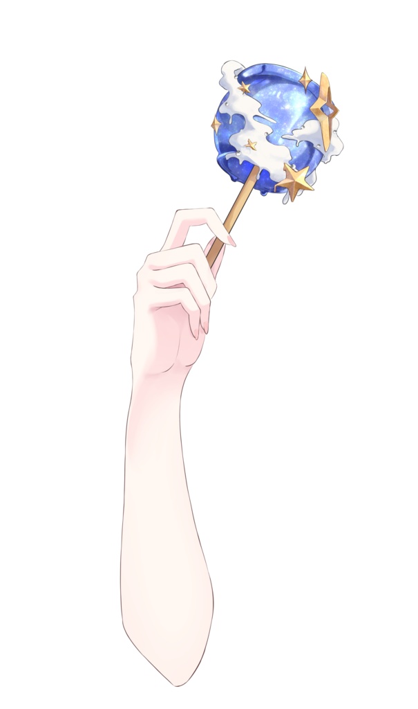 【Vtuber素材】りんご飴×星の素材 /高画質＋商用利用権