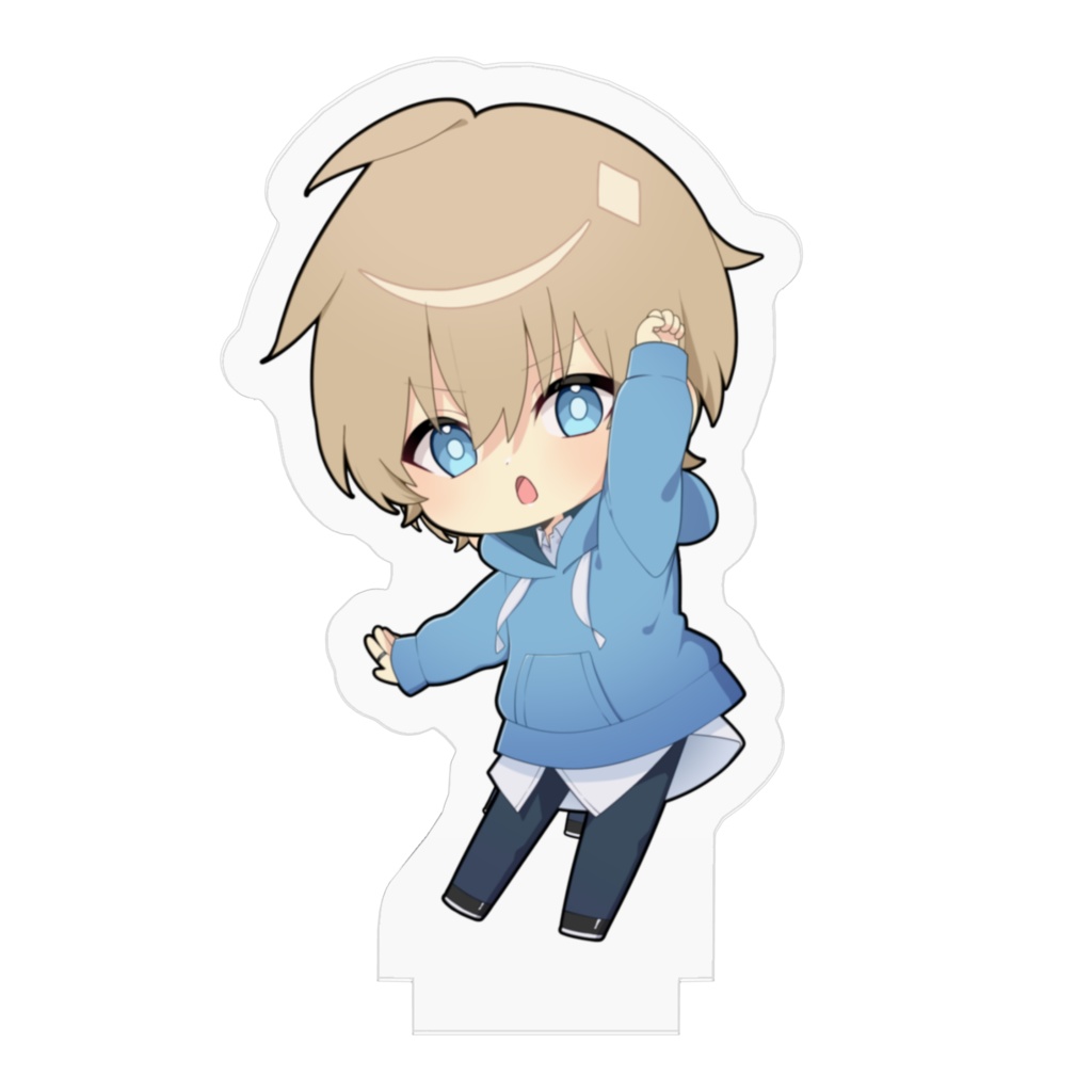 アクリルスタンド(青パーカー / ストレート)