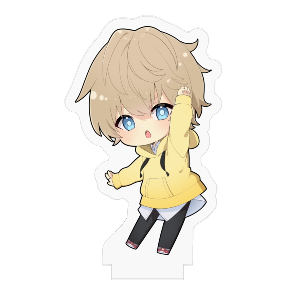 アクリルスタンド(黄色パーカー / パーマヘア)