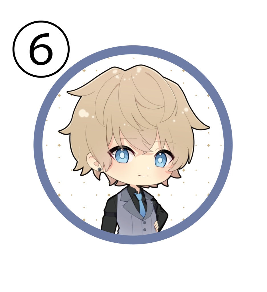 【期間限定】ミニキャラれる缶バッジ スーツVer(57mm)【匿名購入】