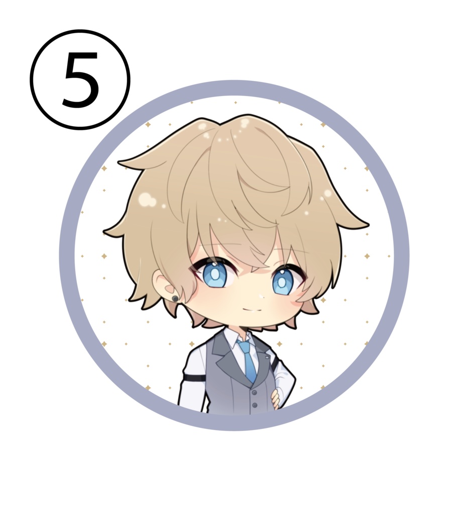 【期間限定】ミニキャラれる缶バッジ スーツVer(57mm)【匿名購入】