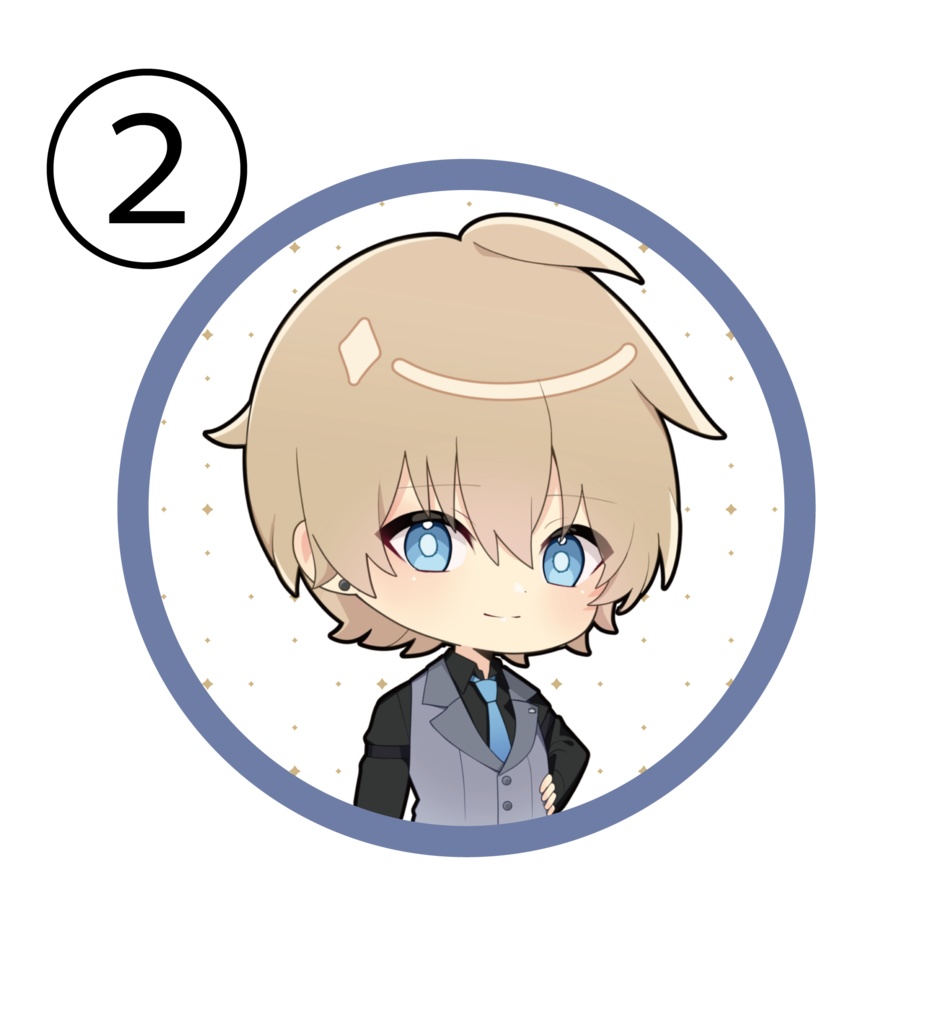 【期間限定】ミニキャラれる缶バッジ スーツVer(57mm)【匿名購入】