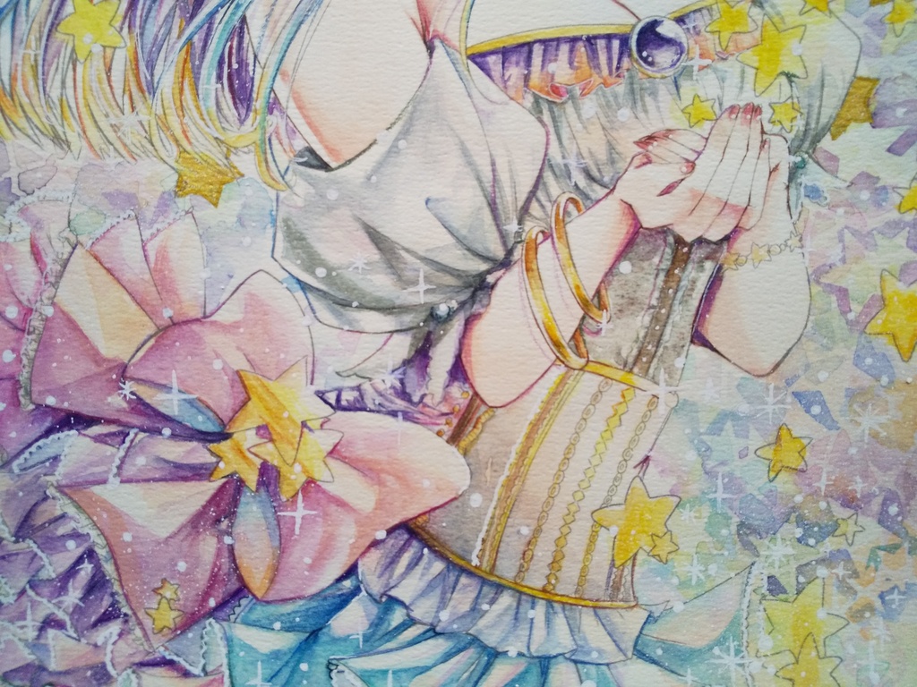 フレームレス原画 星の妖精(約B5)
