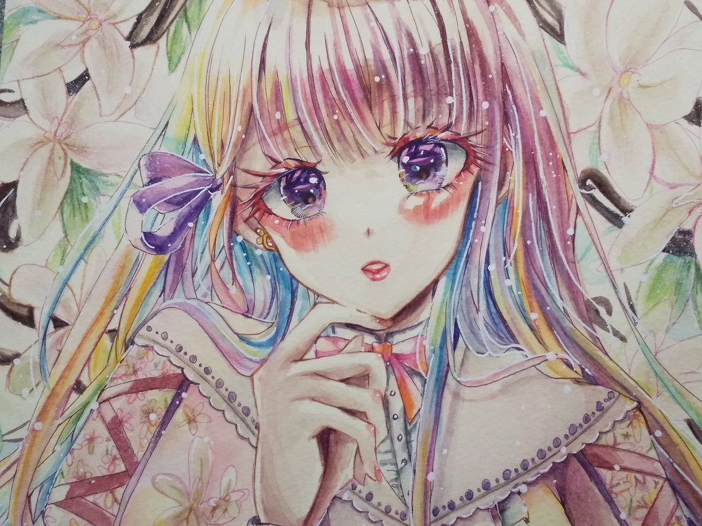フレームレスA4原画 ピンキッシュバニラ