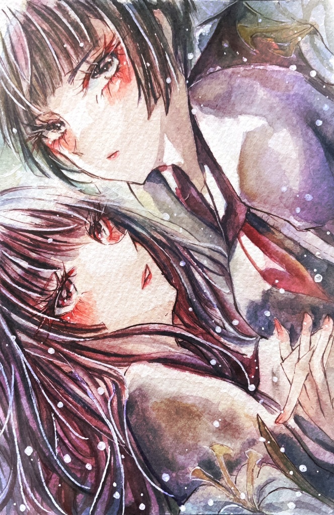 【A6フレームレス原画】灰百合