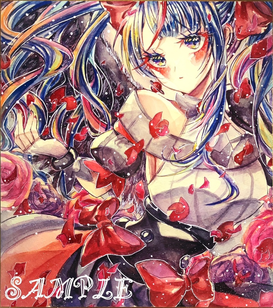 大色紙原画 ひろプリ ダークキュアスカイ