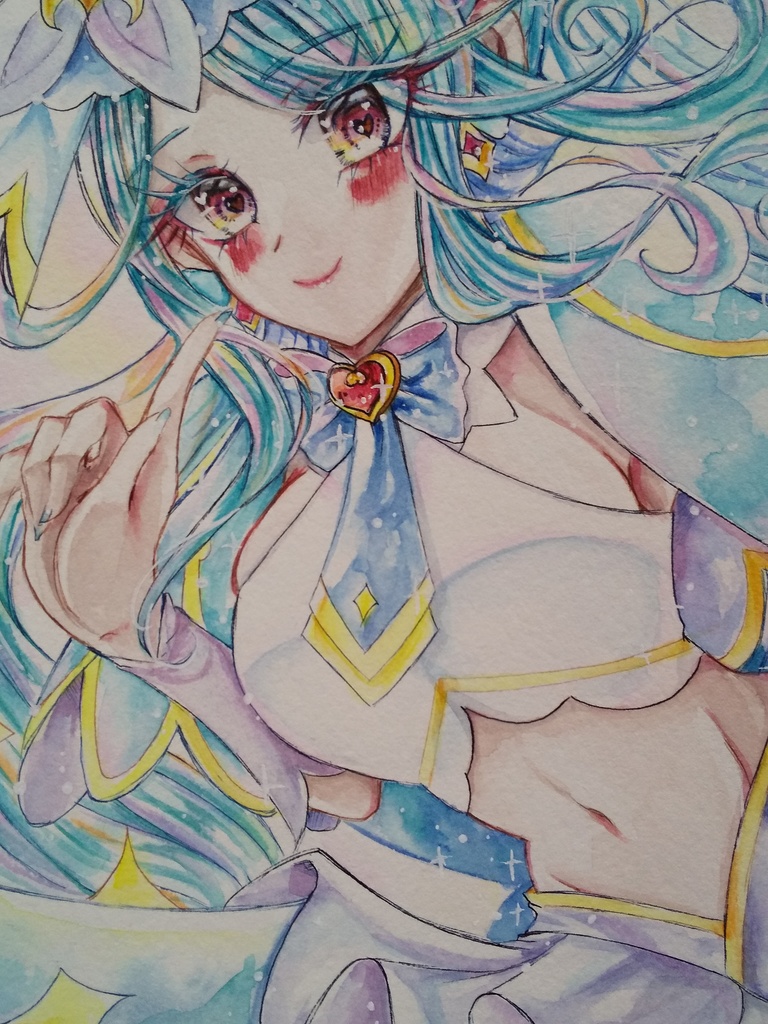 ファンアート原画 たんプリ キュアエクレール (SMサイズ)