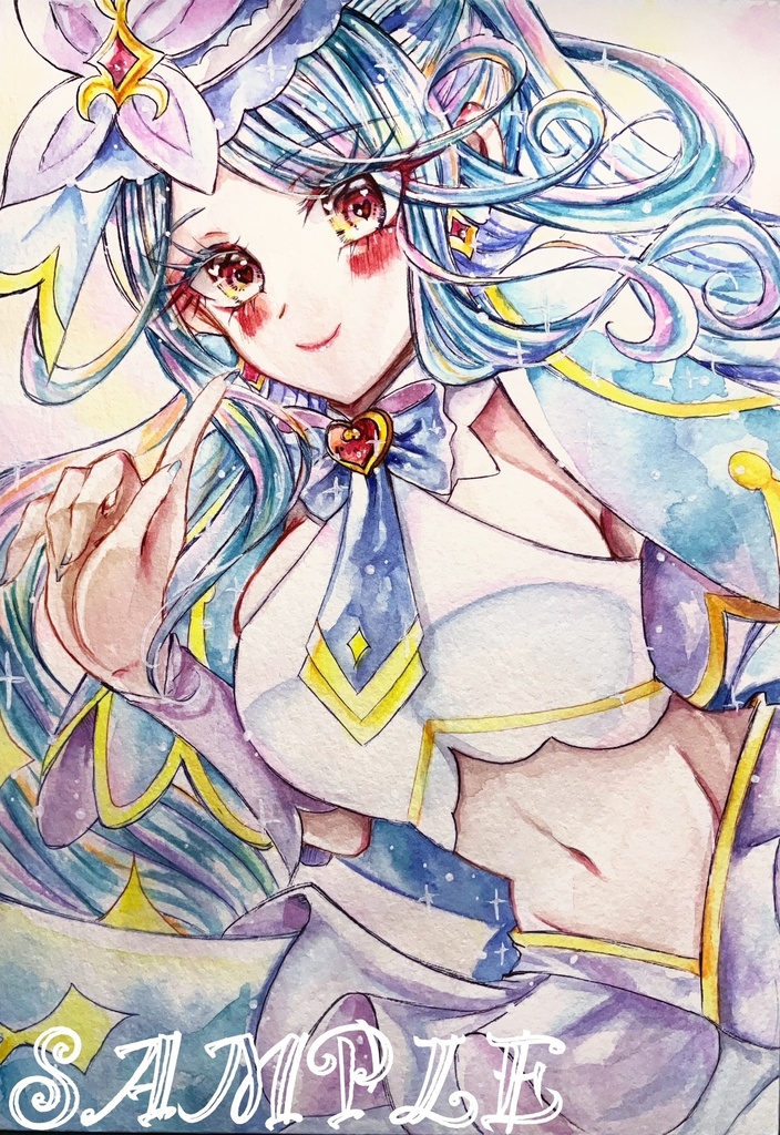 ファンアート原画 たんプリ キュアエクレール (SMサイズ)