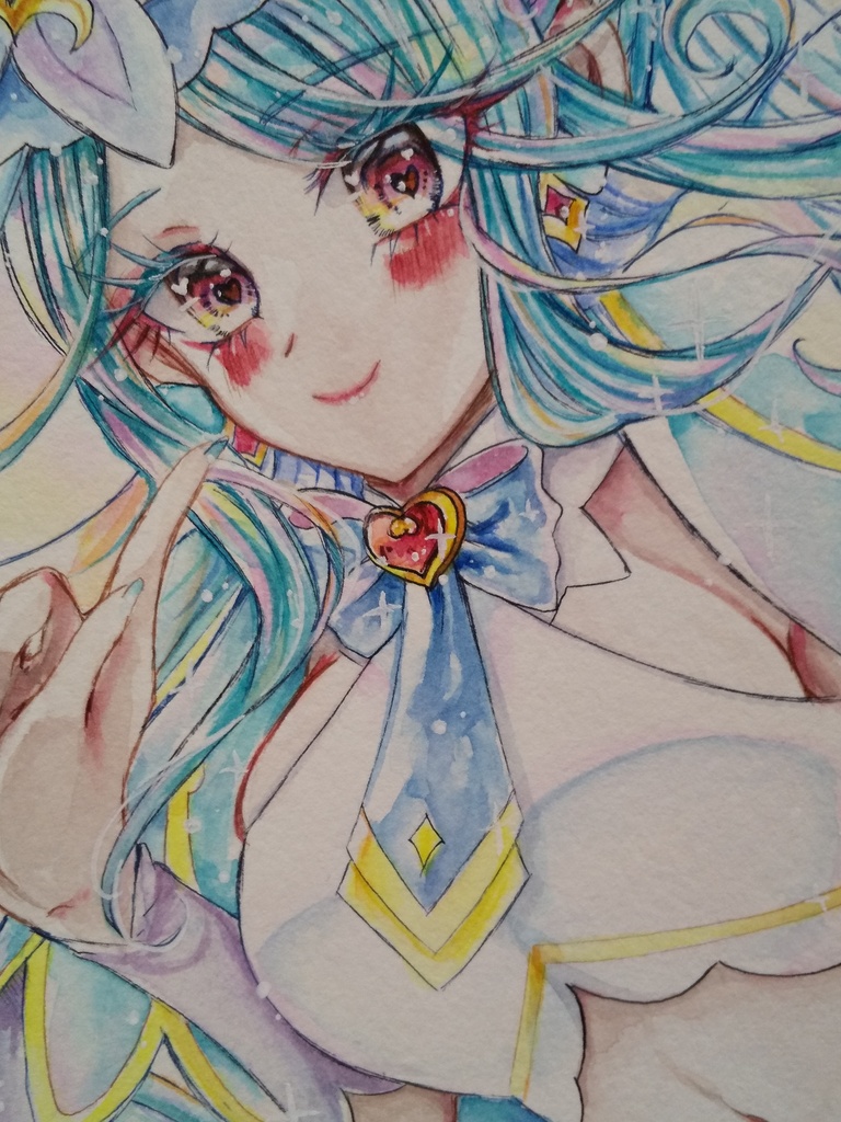 ファンアート原画 たんプリ キュアエクレール (SMサイズ)