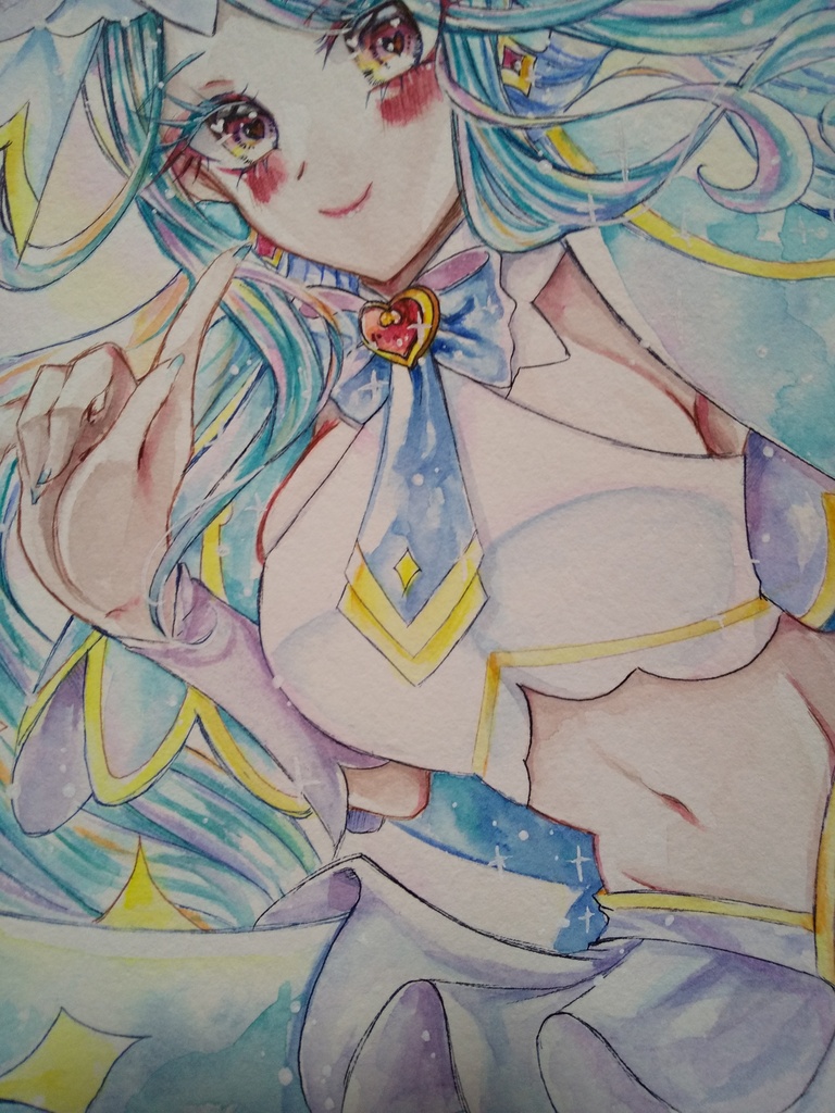 ファンアート原画 たんプリ キュアエクレール (SMサイズ)