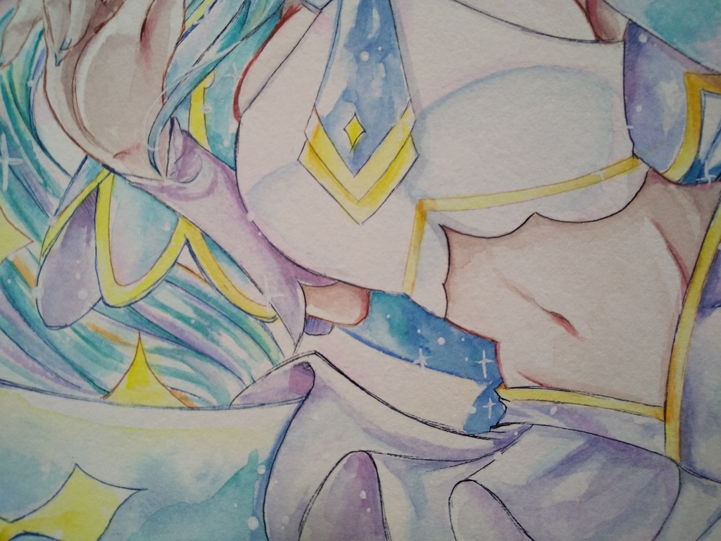 ファンアート原画 たんプリ キュアエクレール (SMサイズ)