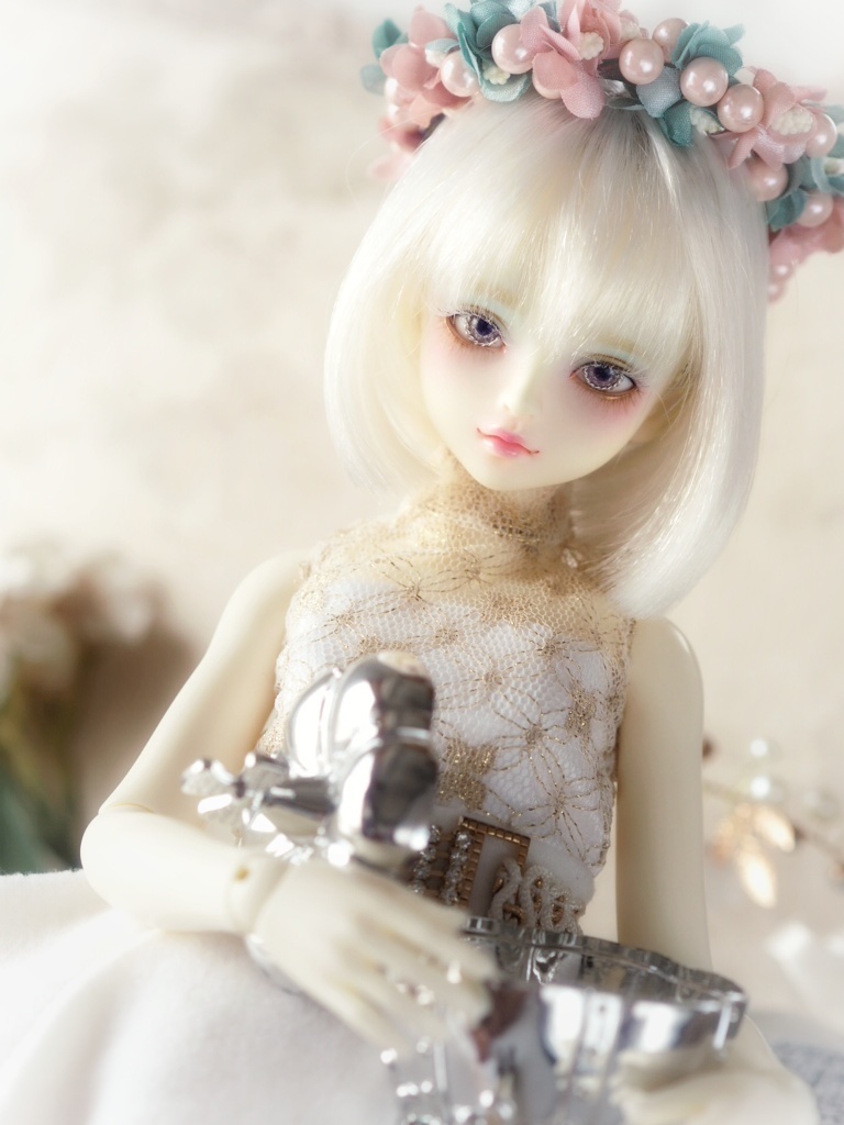 12mm/7mm パープルジェム 七宝グラスアイ