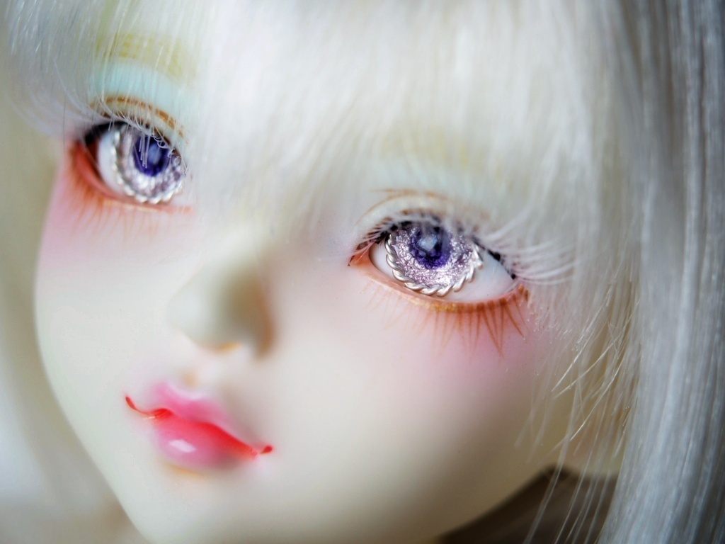 12mm/7mm パープルジェム 七宝グラスアイ