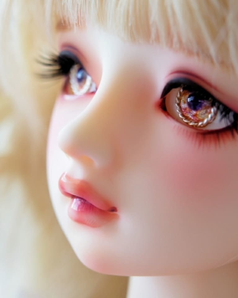 19.5mm/9mm ジェムタイプ ピンク×ゴールド 七宝グラスアイ