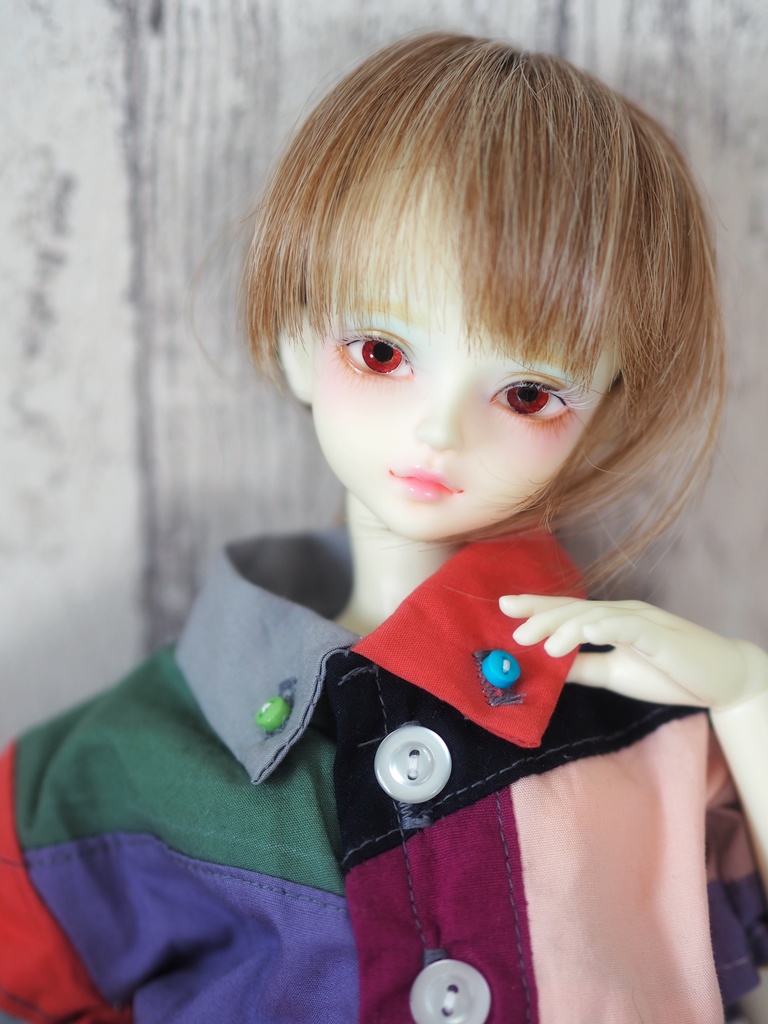 15mm/6.5mm 赤・ジェムタイプ 七宝グラスアイ