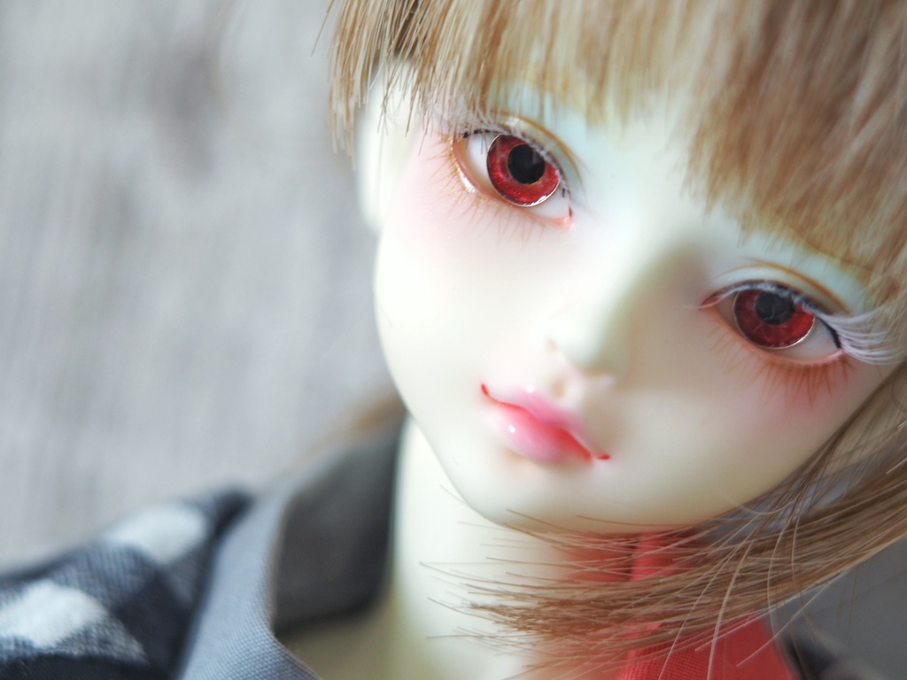 15mm/6.5mm 赤・ジェムタイプ 七宝グラスアイ