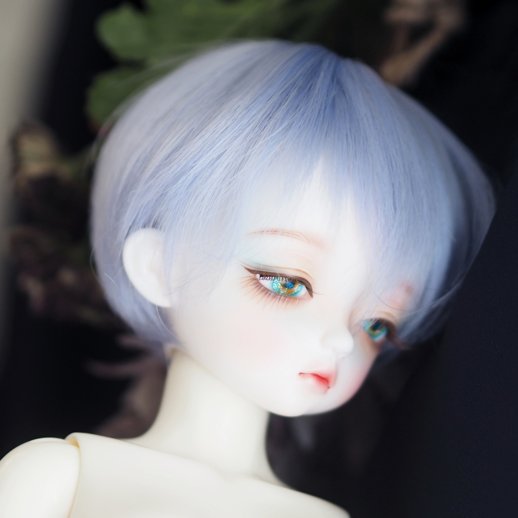 15mm/7.5mm 金茶×ブルーグリーン 七宝グラスアイ