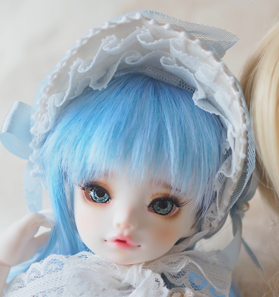 15mm/8.5mm グレー×ブルーグリーン 虹彩線ありジェムタイプ・七宝グラスアイ