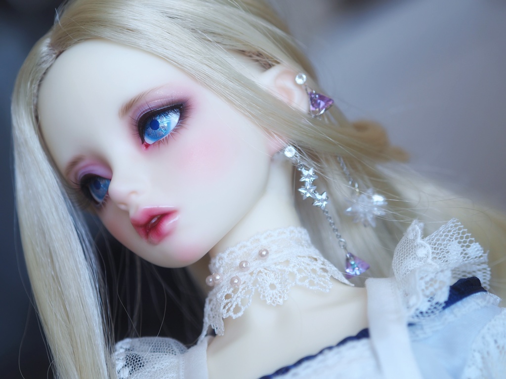 16mm/10mm 紫陽花色 水彩タイプ 七宝グラスアイ 七宝焼きドールアイ